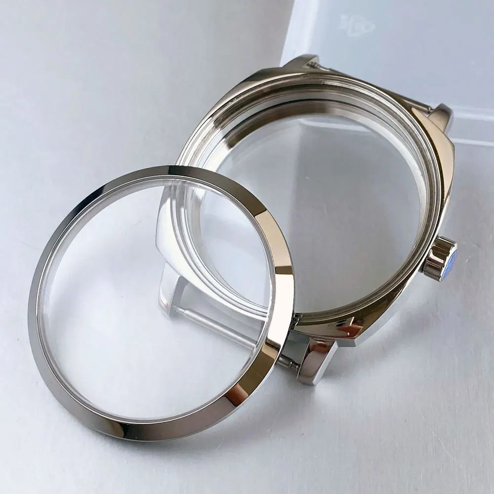 Tandorio New 42mm Stainless Steel Square 6497 Watch Case For ETA 6497 ST3600