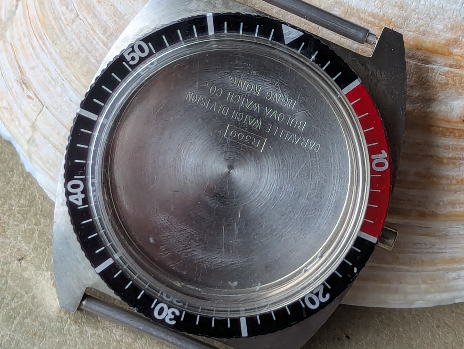 Vintage 1977 Bulova Caravelle ‘R300’ Divers CASE/COKE BEZEL/CRYSTAL/SPRING BARS