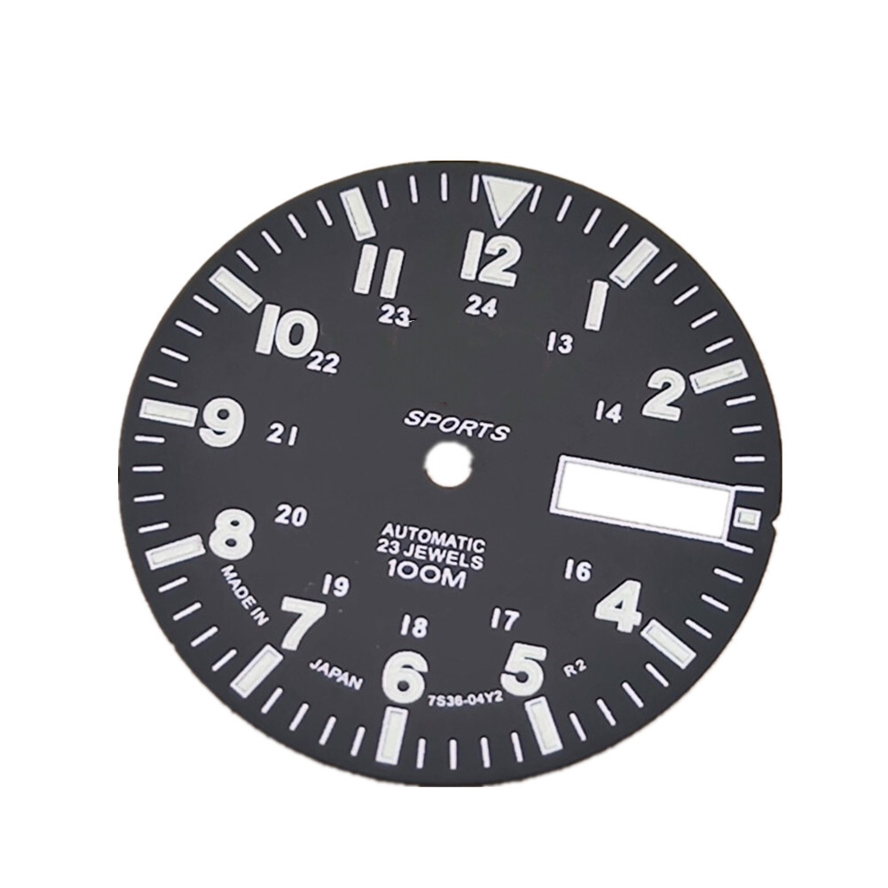 28.5mm C3 Green Luminous Watch Dial Face for NH36A Automatic Mechanical Movement
