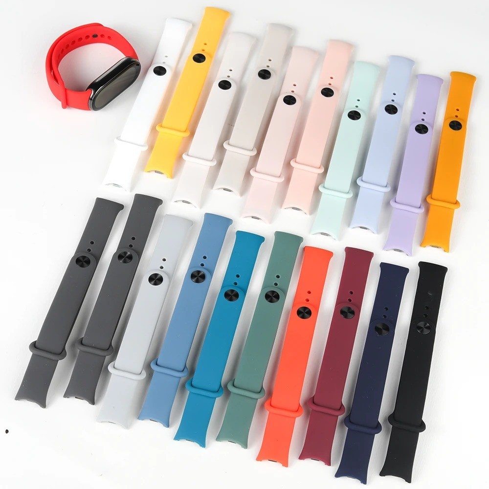 Silicone Sport Watch Band Strap for Xiaomi Smart Band 10 9 8 Soft Wristband