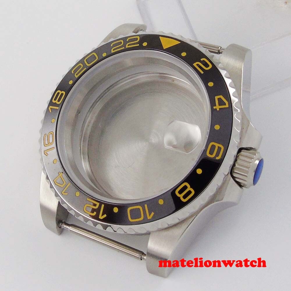 Automatic Watch Case Sapphire Glass 40mm Fit NH35 Miyota8215 2813 ETA2824 PT5000
