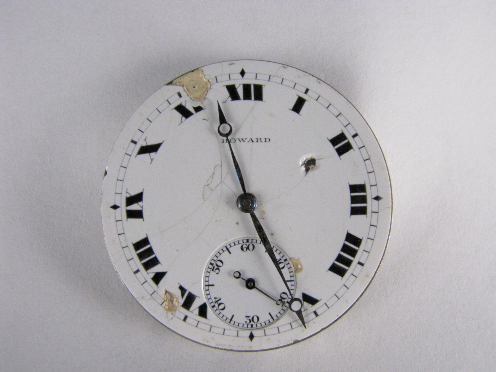 Antique 1910 E. Howard Series 7 Model 1908 12s 17j Pocket Watch Movement-Repair