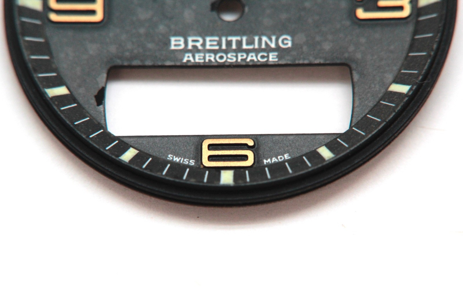 GENUINE BREITLING AEROSPACE Watch Dial Charcoal Black 32.5mm Diameter Ref. B164