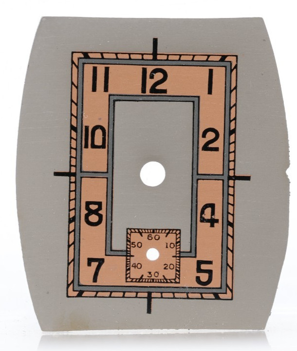 NOS TANK ART DECO SECTOR SUB SECONDS WRIST WATCH DIAL 20.81×23.8mm (HO)
