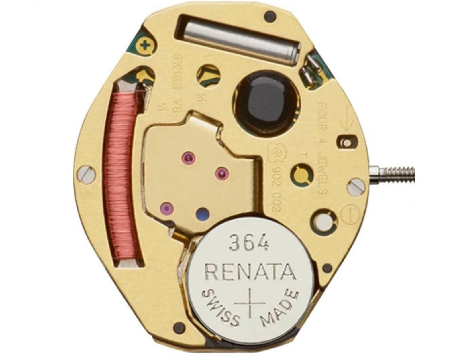 ETA 902.002, 2 Hands, Swiss Made Quartz Movement, Height 3.45mm