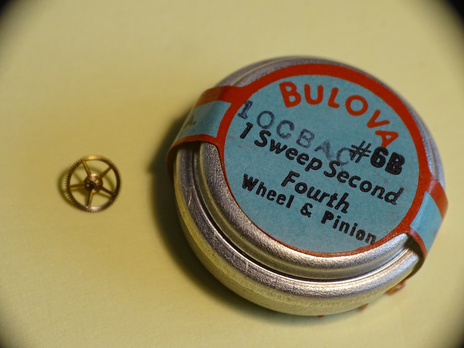 Bulova Watch Part Sweep Second Fourth Wheel Pinion 10CBAC