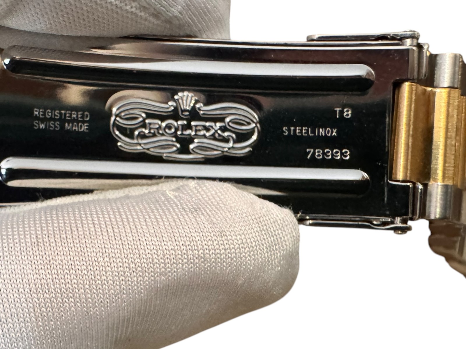 Used Steel/Gold Oyster Bracelet for Rolex (code 78393 T8) Steel Gold Bracelet