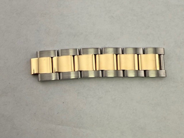 Genuine Rolex 14MM Stainless/18 kt Gold OYSTER LINK “D” style hollow link