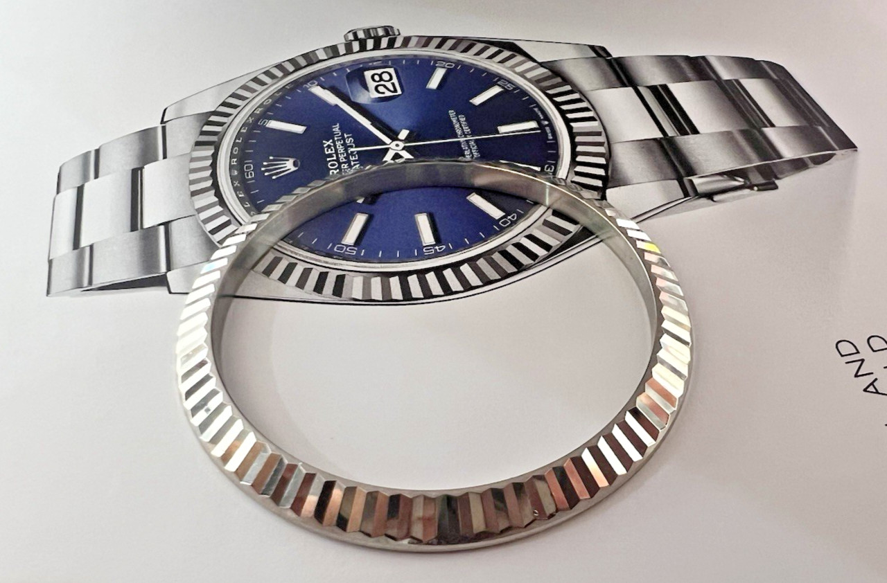 Rolex BEZEL 18K WHITE GOLD DATEJUST 41 MM REF 126334 AUTHENTIC SWISS MADE