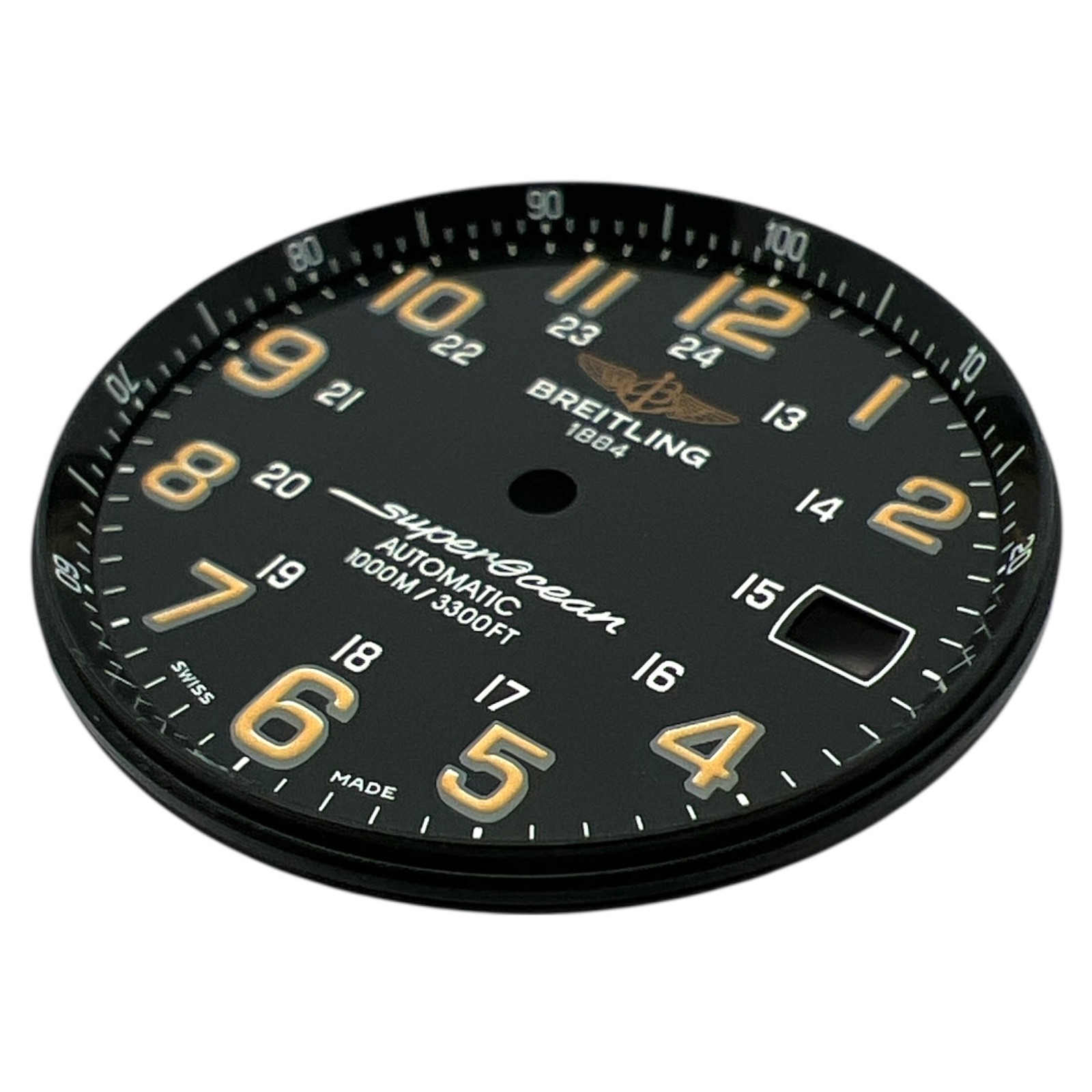 Genuine Breitling Superocean 42mm Arabic Dial Black A17360