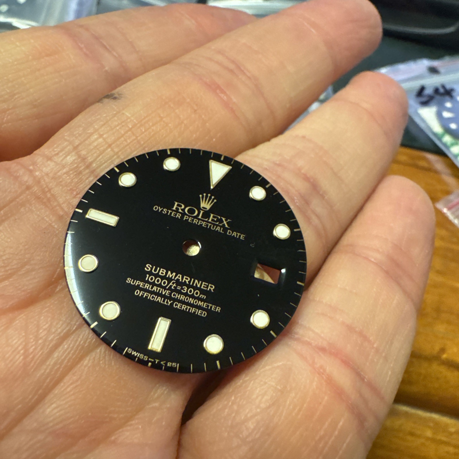 Original Rare Rolex Oyster Submariner 16618 16613 dial excellent condition (S1)