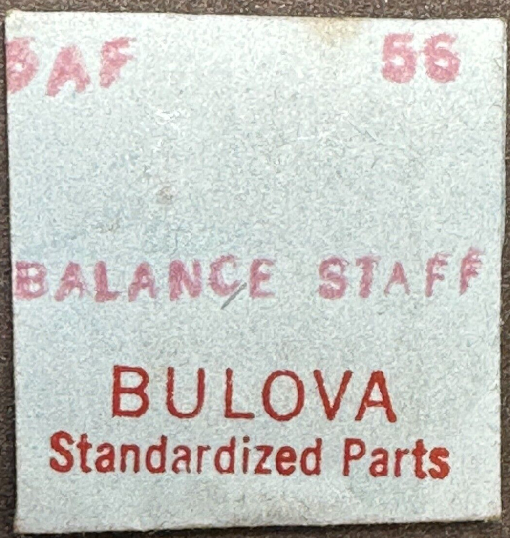 Bulova Factory Bulova 5AF Balance Staff #56 Standardized Part Watch Repair