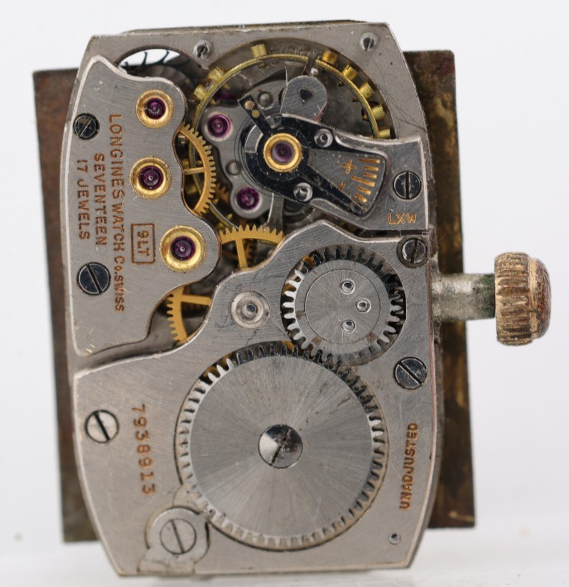 LONGINES cal. 9LT, SWISS 17j WATCH MOVEMENT, 7938913, RUNS (OJ)