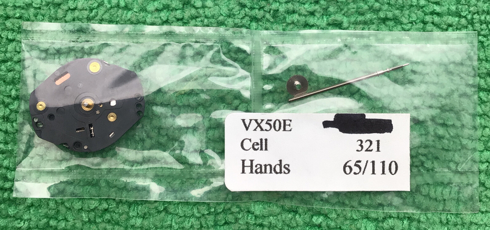 Seiko VX50E Replacement Quartz Watch Movement With Stem, NOS