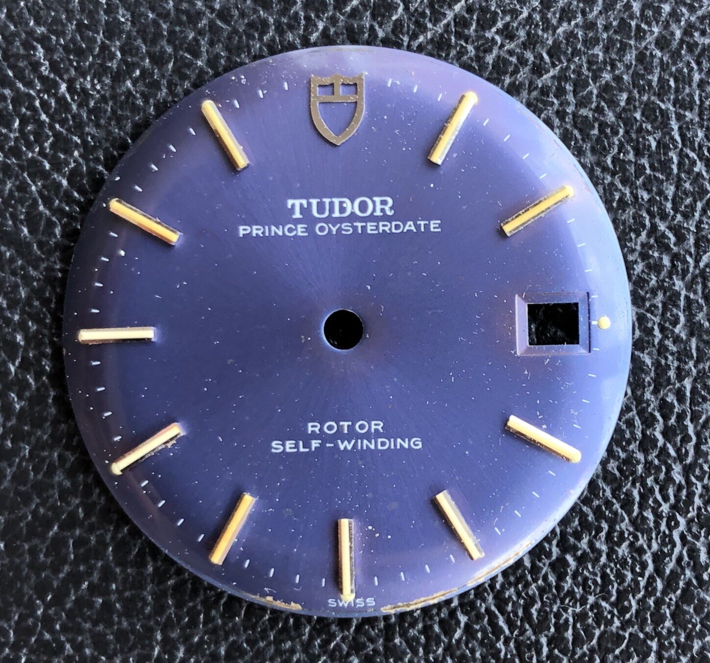 VINTAGE ROLEX TUDOR OYSTER PRINCE DATE BLUE LAVENDER LILAC DIAL 60-70s 7966
