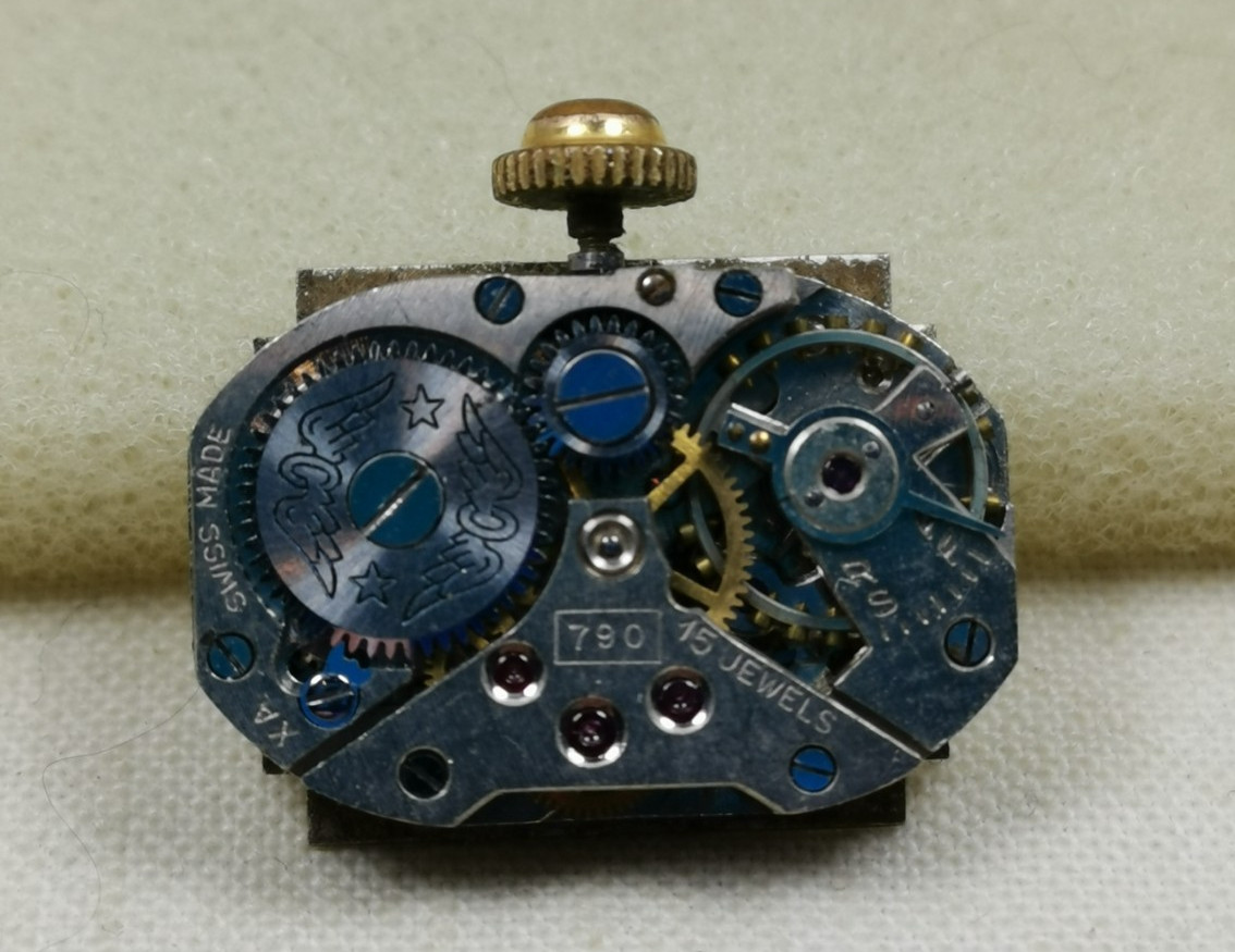 Lot 8 x Rotary Swiss Wristwatch Movements Repair/Parts