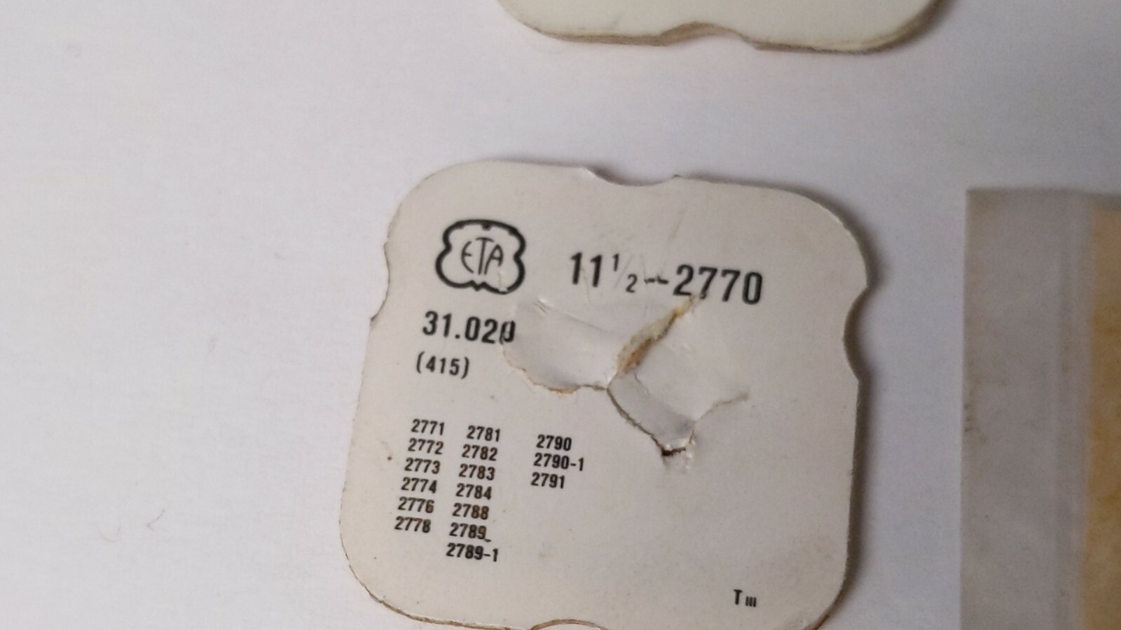 LOT of ETA Winding Stems: 2360, 2789, 2638(6pcs), 2782(4pcs), 2512, 2770, 7040 S