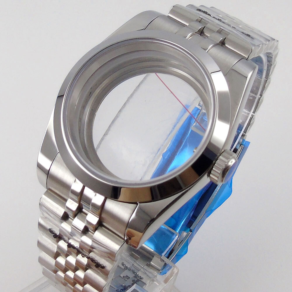 36mm watch case fit for NH35A NH36 movement sapphire glass Jubilee bracelet