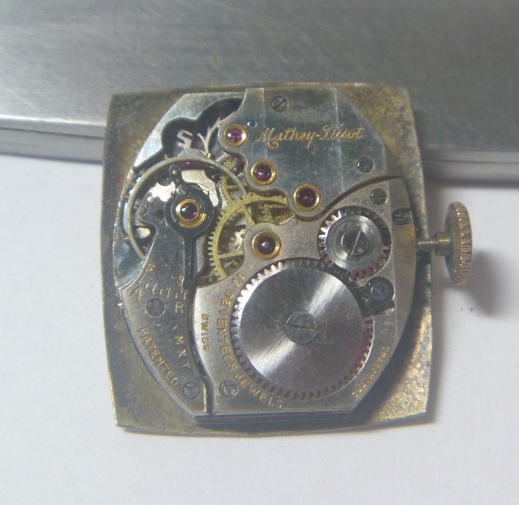 1940s Mathey-Tissot 17J Gents 8 ½ x 9 Lignes Mov’t, Dial & Hands- 4Parts !!