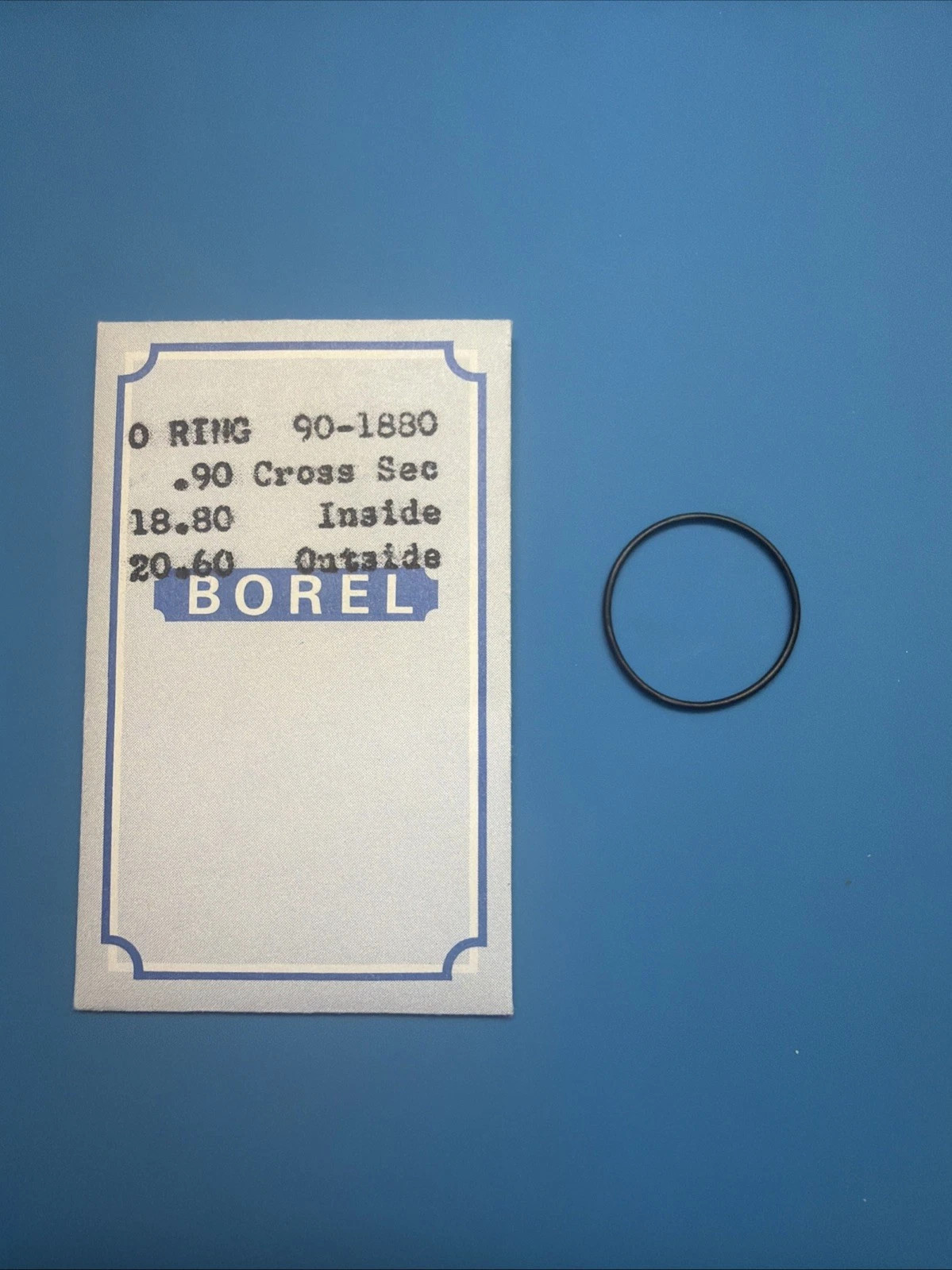 Borel O-Ring 90-1880 Watch Gasket 18.80mm ID x 20.60mm OD x 0.90mm CS