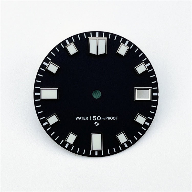 28.5mm Green Luminous Watch Dial Date For NH35 NH36 Movement Watch accessories