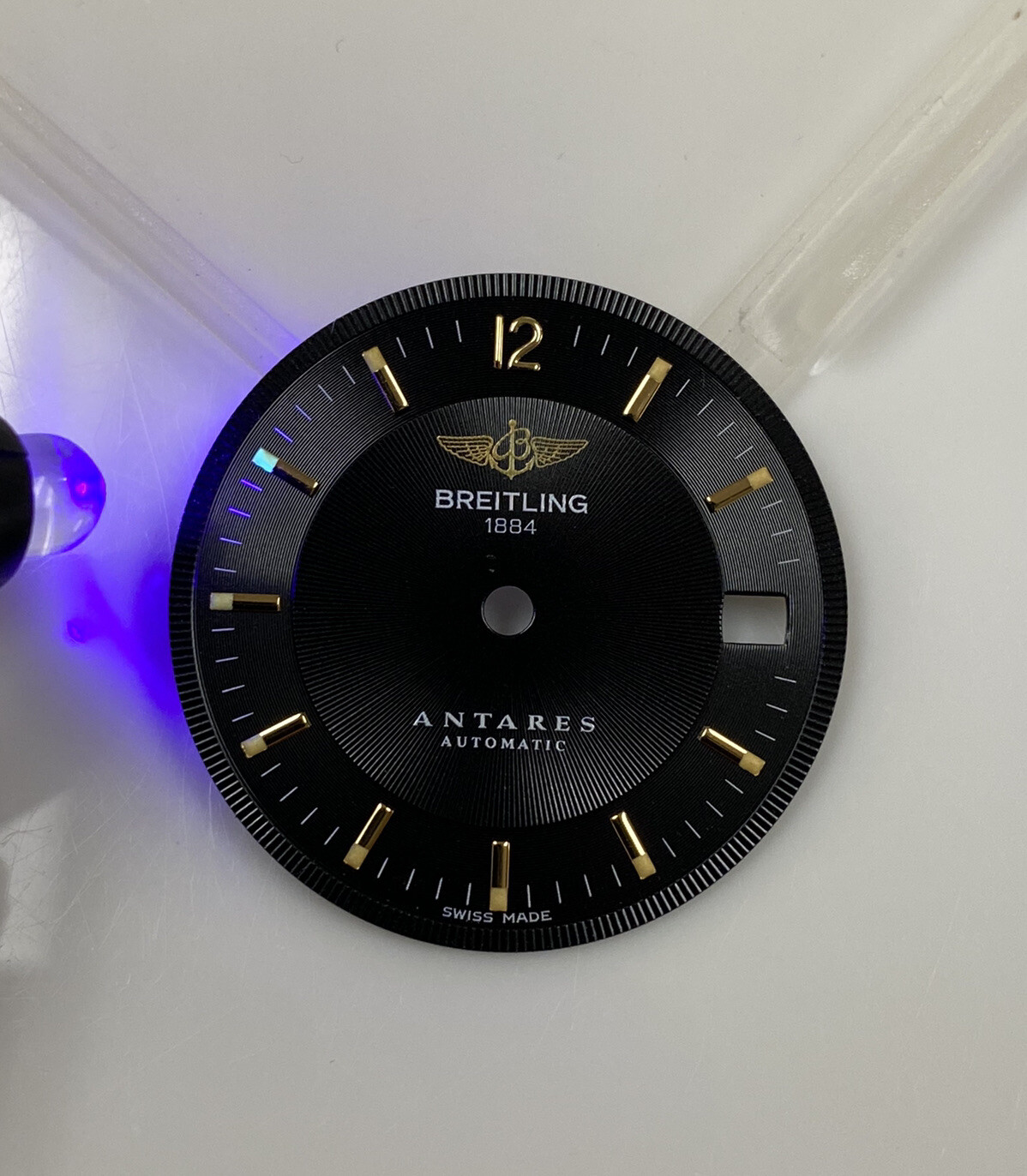 Original Breitling Antares B10048 39mm Watch Black Dial Cal. ETA 2892-2
