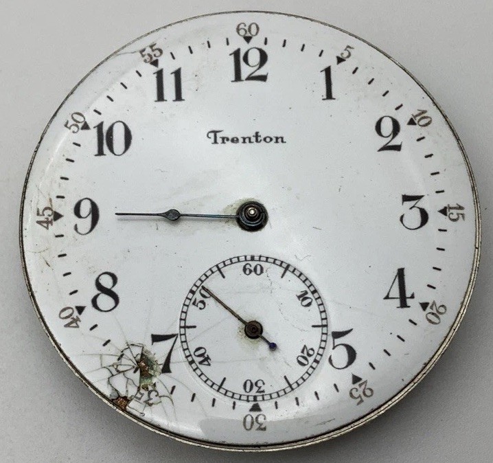 1909 Trenton Grade 140 16s Model 3 15Jewel Pocket Watch Movement