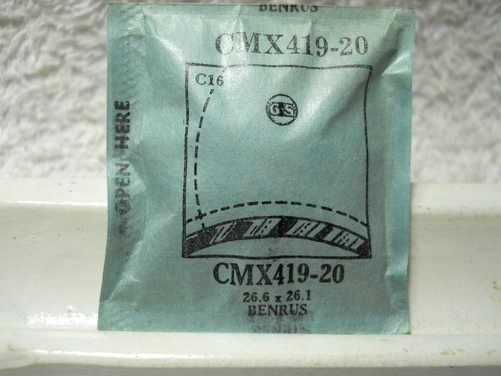 GS CMX419-20 Watch Crystal For Benrus Lucky – 26.6 x 26.1 mm Replacement Repair