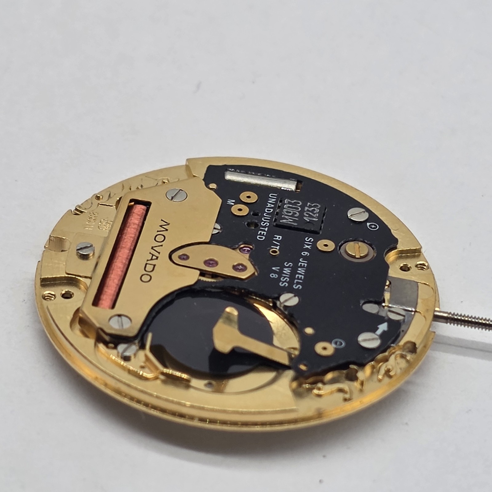 Movado ETA 255.111 Watch Movement Swiss 6 Jewels Untested Parts Or Repair #2