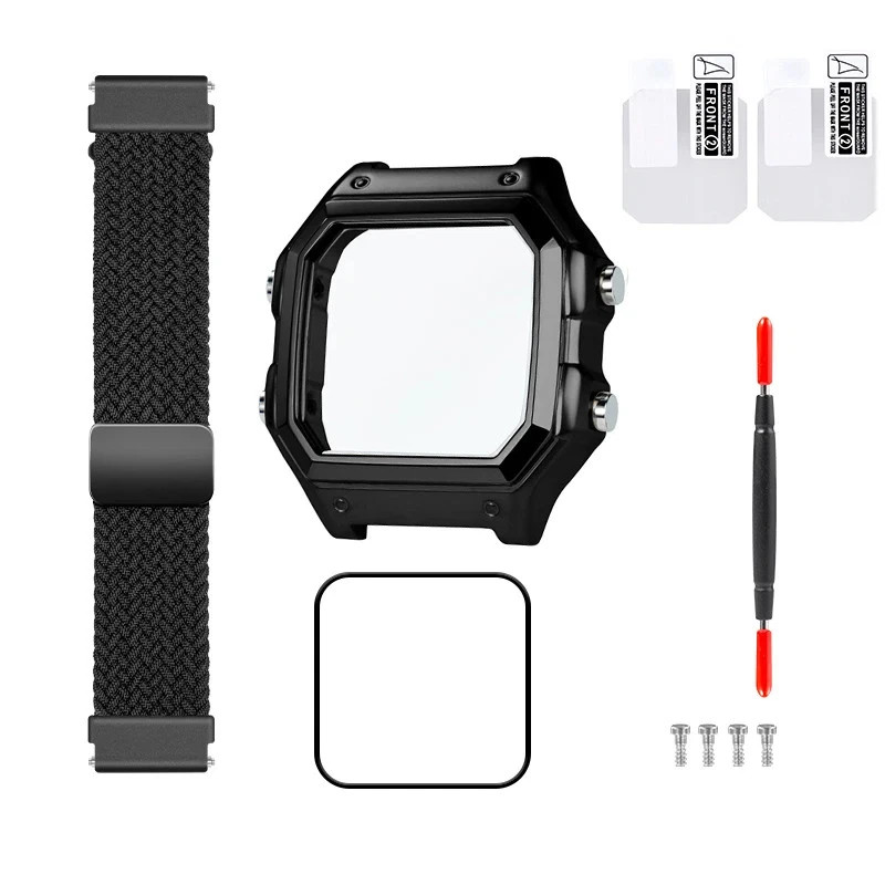 All Metal Watch Case for Ca.sio AE1200 3299 Silver Glass Waterproof Ring Genuine