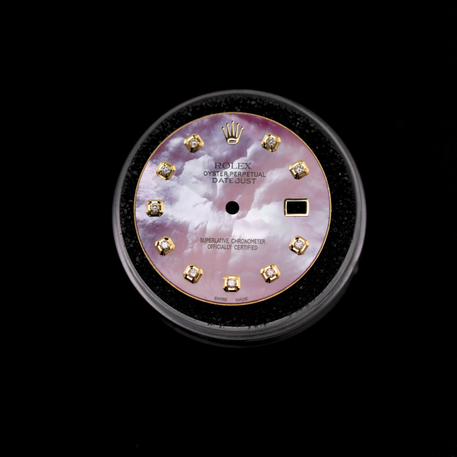 Rolex 36mm Custom Pink MOP Diamond Dial for Datejust Watches
