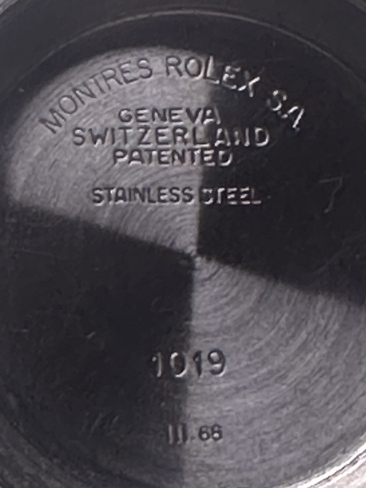 Genuine Rolex Milgauss Ref:1019 original vintage from 1968 case back cover
