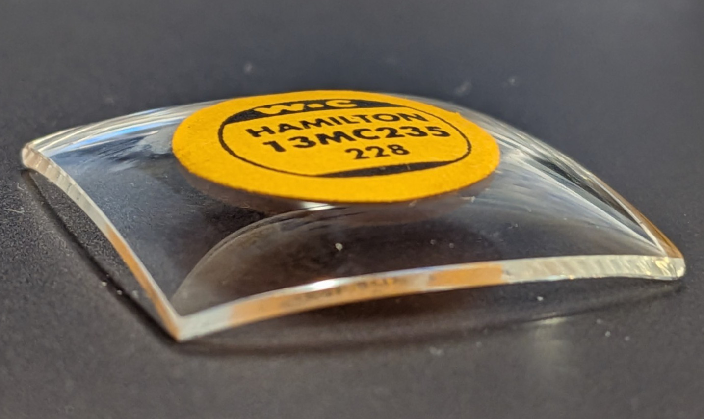 NOS W-C Watch Craft Mineral Glass Domed Crystal – Hamilton 13MC235 23.5 x 22.8MM