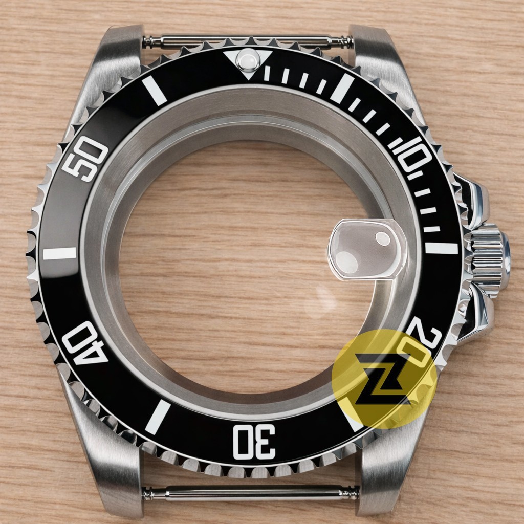 40mm Dive Watch Case Mod 200M Waterproof Brushed for NH35A NH34 Sapphire Crystal