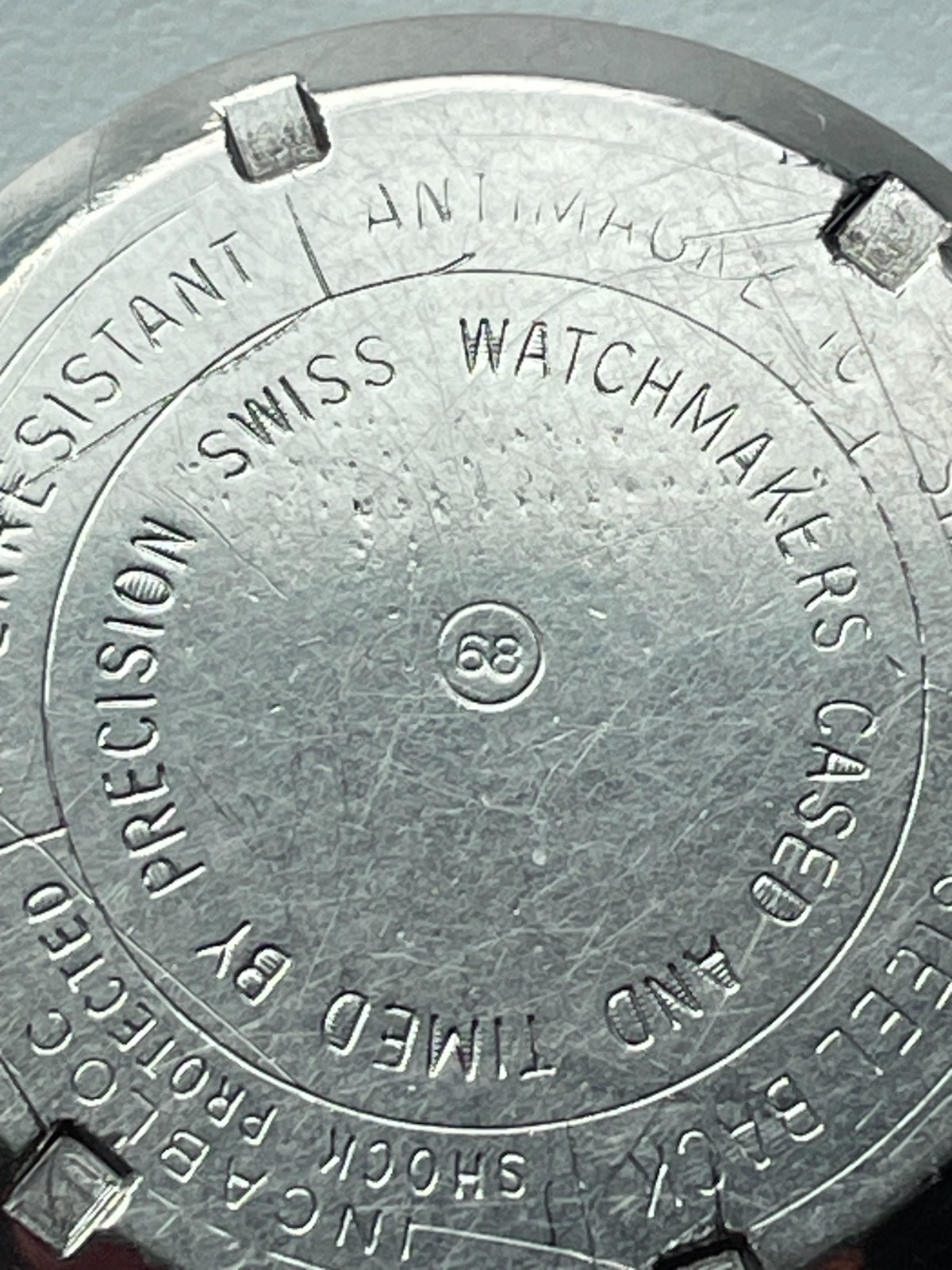 Watch Case back Stainless Steel Swiss Water Resistant Antimagnetic 28.6mm Parts