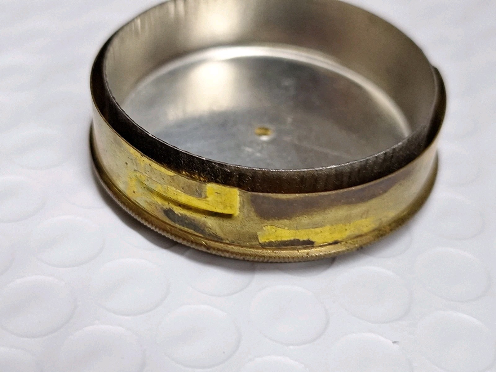 American Waltham Watch Co. Pocket Watch Movement Holder Container Tin 16s EMPTY
