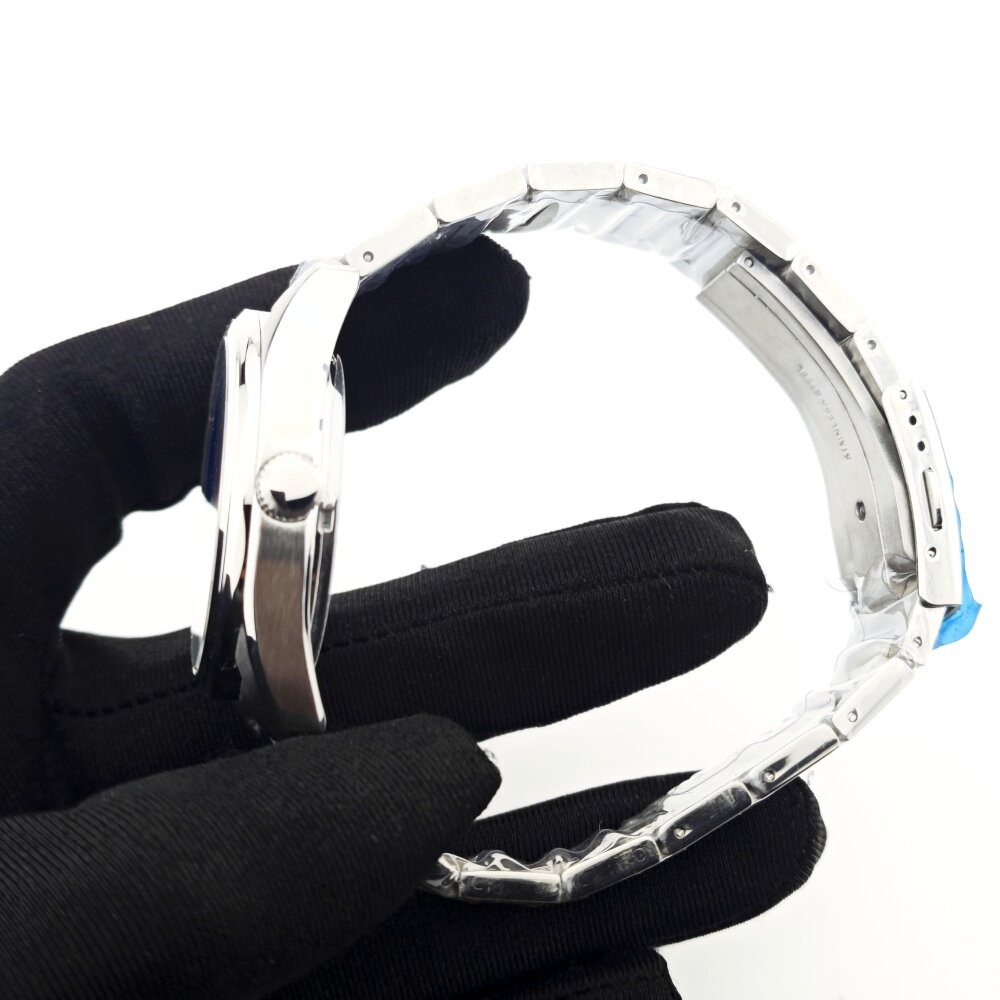 39mm GMT Style Case Two-Tone Bezel Steel Bracelet Fit Auto Mod