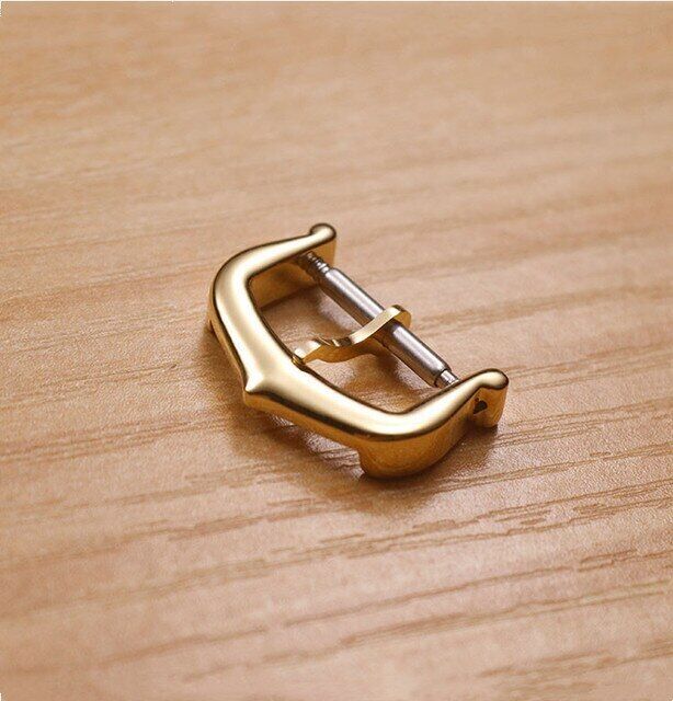 12 14 16 18mm Stainless Steel Pin Buckle For Cartier Watchbands Silver Rose Gold