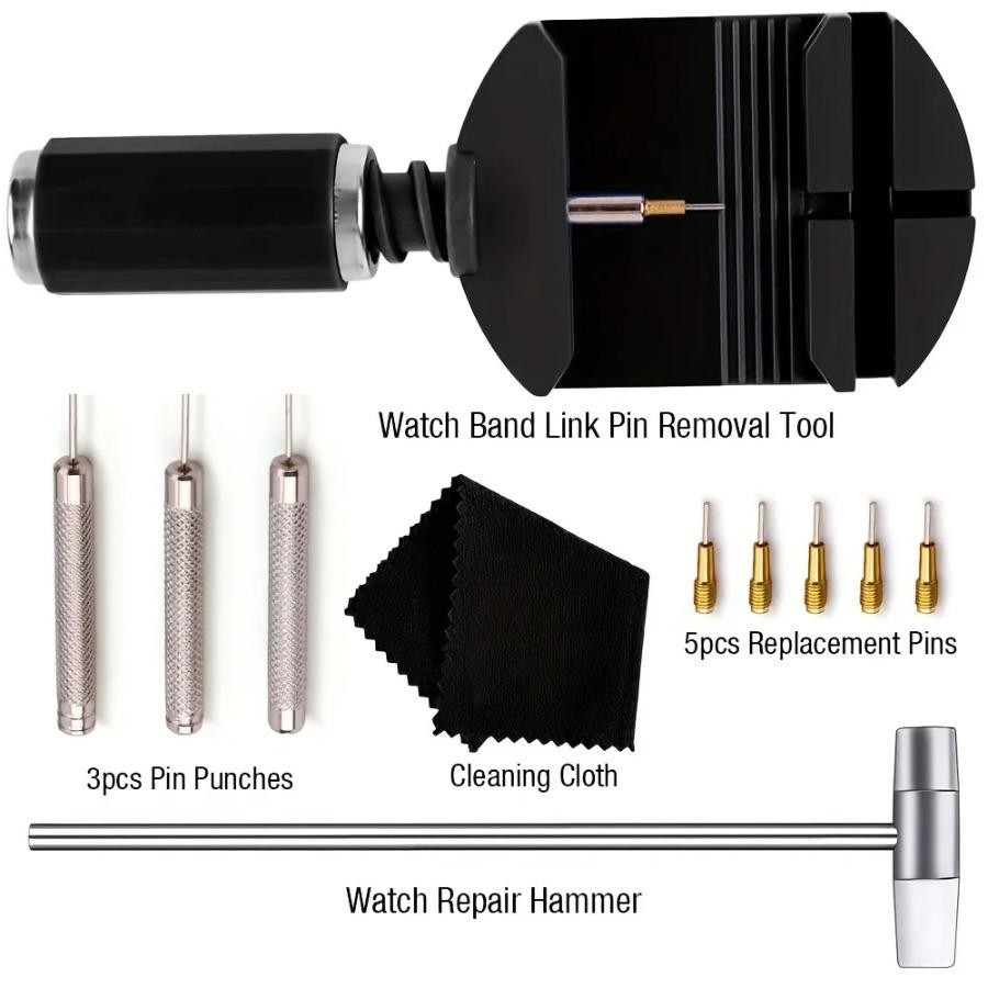 Watch Link Removal Tool Kit Band Strap Chain Pin Remover Repair Adjuster
