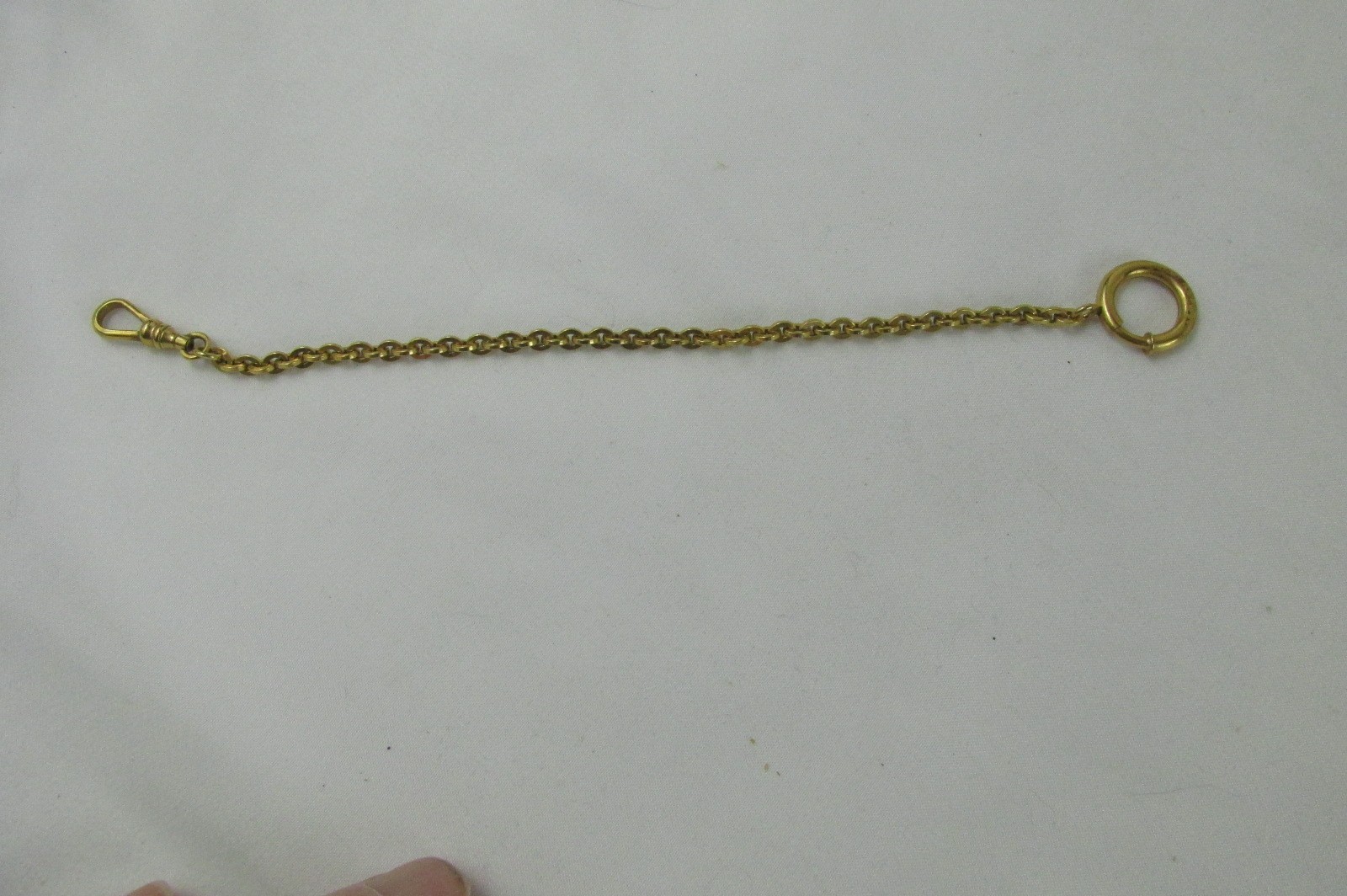 VINTAGE 7.5 INCH POCKET WATCH CHAIN 1/20TH 12K YELLOW GOLD FILLED
