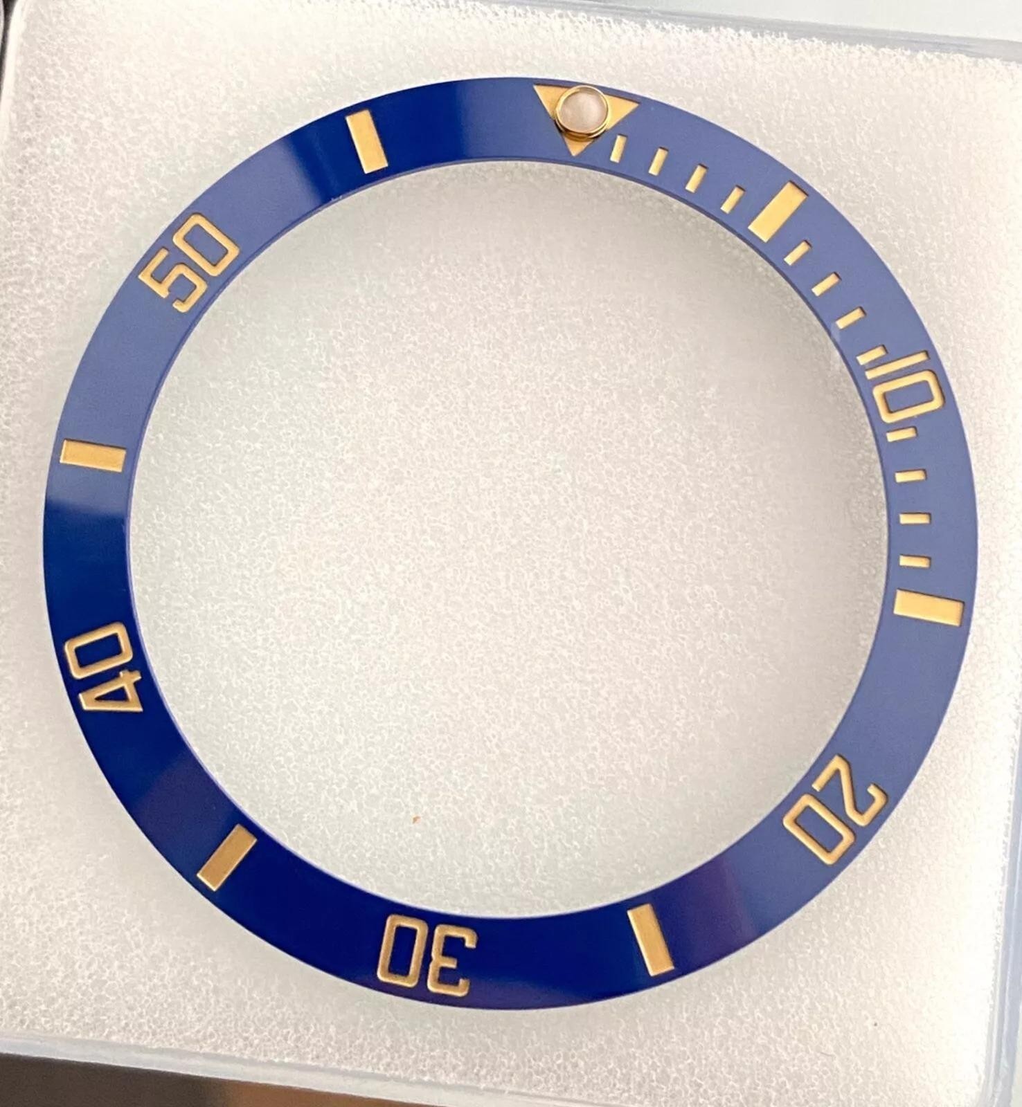 BLUE Ceramic Bezel Insert Fits 41mm Rolex Submariner 126613LB And 126618LB