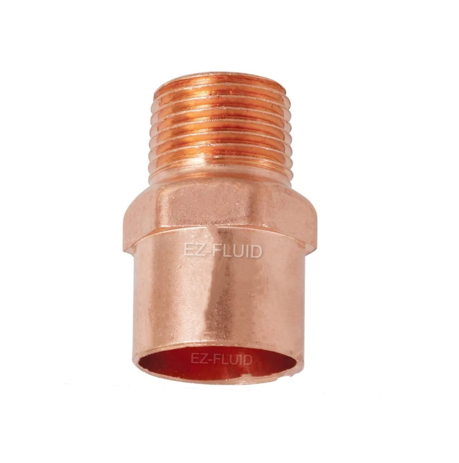 EZ-FLUID Plumbing (10-Pcs) 1-1/4″ Solder x 1″ MIP LF Copper Male Adapter,C x …