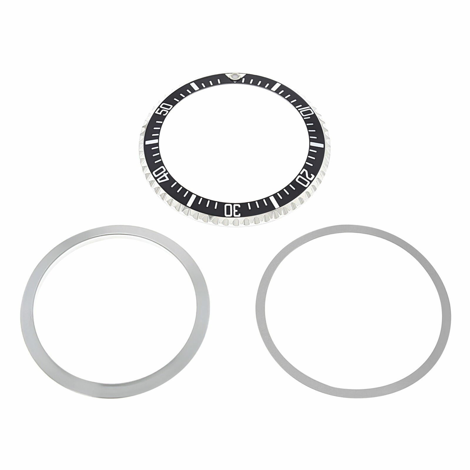 Bezel And Insert Rotating Bezel Kit For Military Submainer Plastic Black 5517