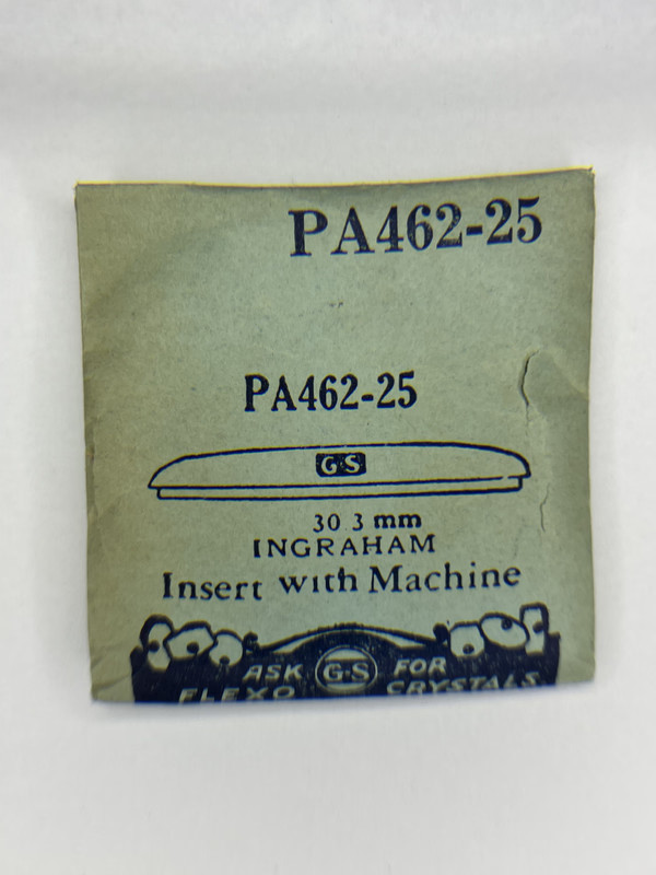 Ingraham Watch Crystal NOS PA462-25 – 30.3mm GS Repair Part