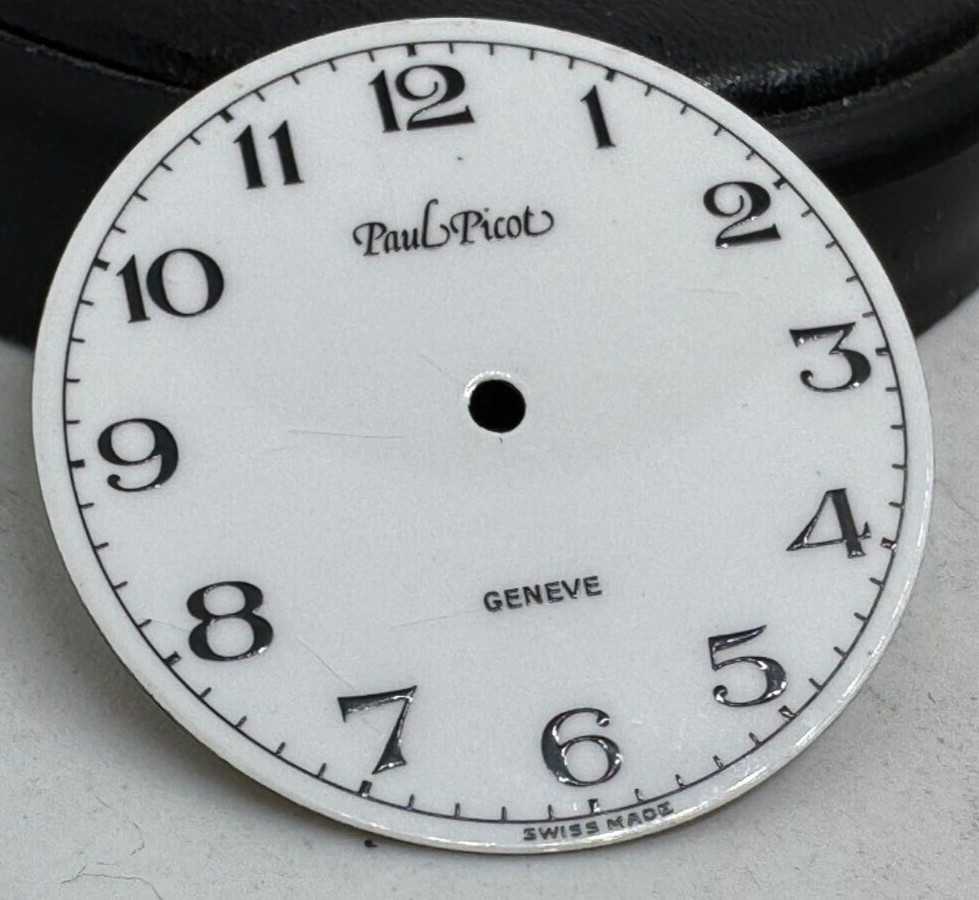 Paul Picot dial eta 956…quartz D27.5mm; hands 12.9x9mm black/gold 120/70