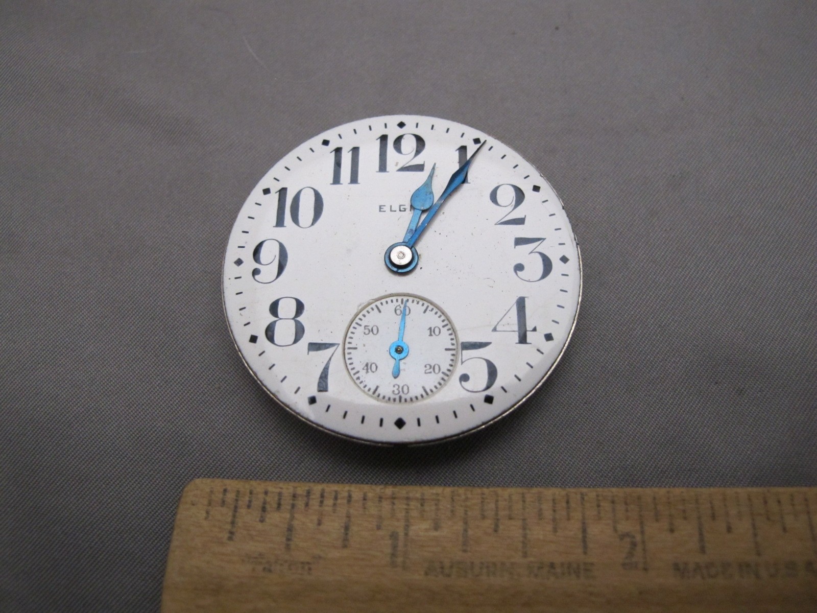 ELGIN Grade 313 Model 7 16S 15J Pocket Watch Movement-3/4 Plate-1915 #18096056