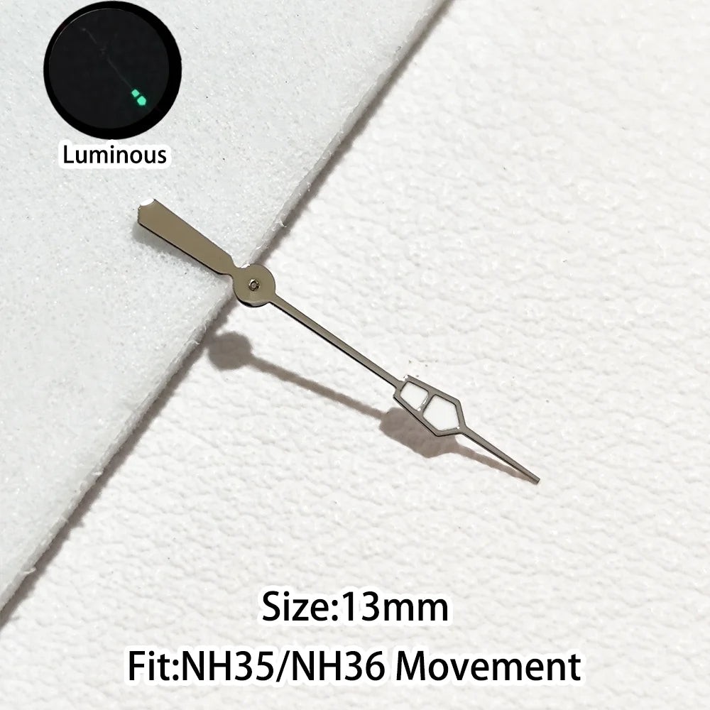Personalized Second Hand Green/Blue Green Luminous Watch Hands Fit NH35 NH36