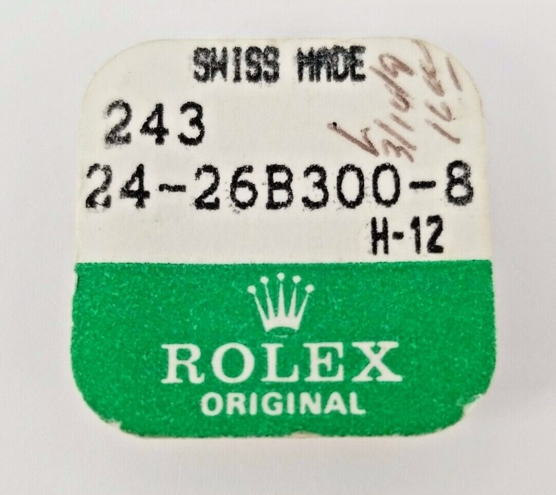 Rare Rolex 18kY Gold Crown 243 24-26B300-8 NOS unopened