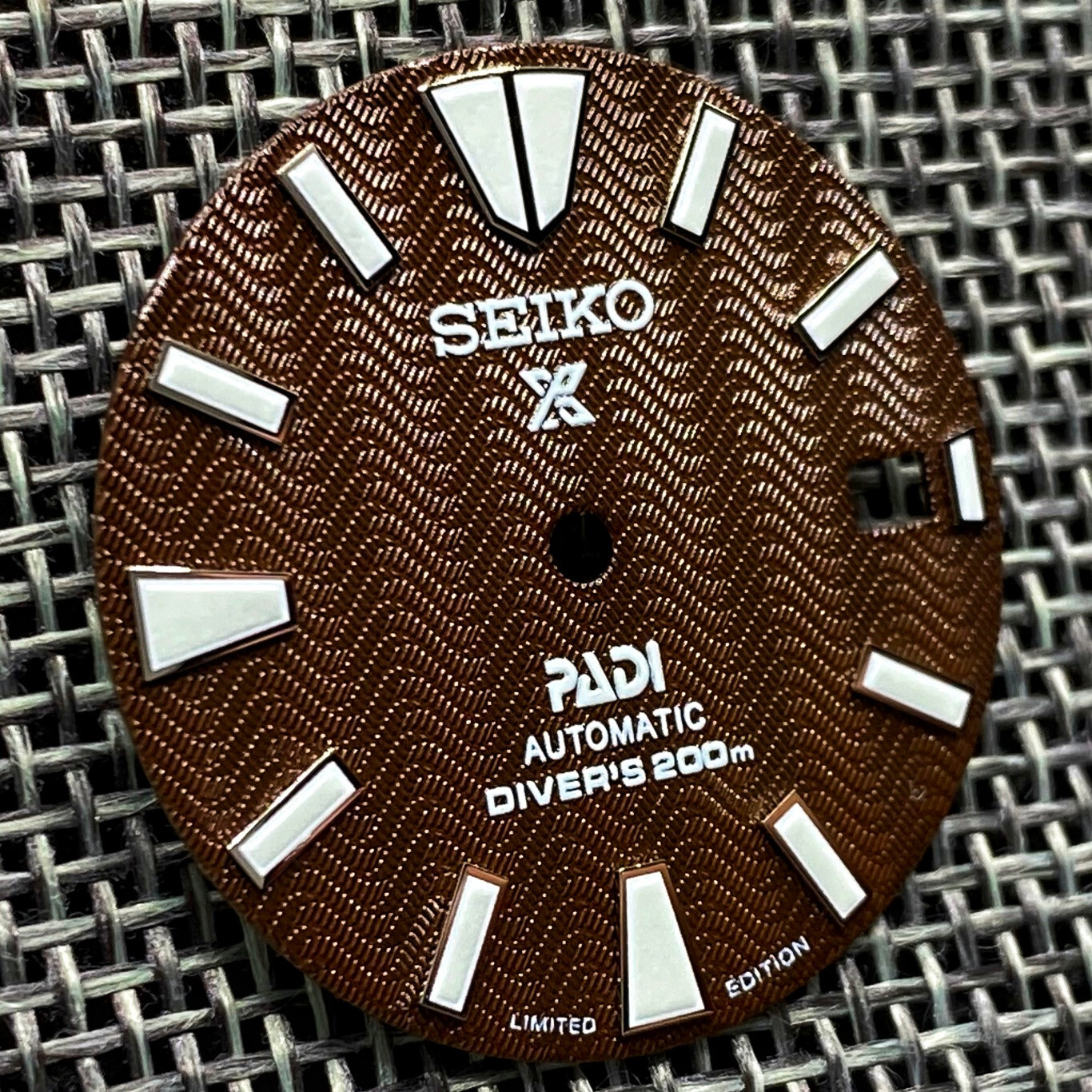New SAMURAI PADI PROSPEX WAVE BROWN DIAL DIVERS FOR SEIKO NH35 4R35 NH36 4R36