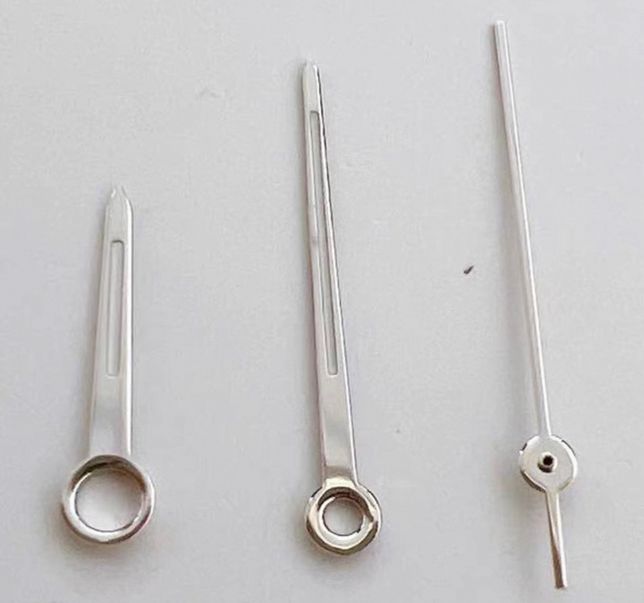 1 Set Simple Luminous Watch Hands Silver Polished For NH35 NH36